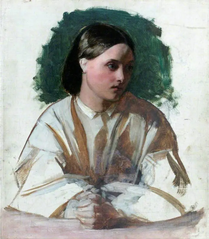 A Girl with Clasped Hands, by Augustus Egg