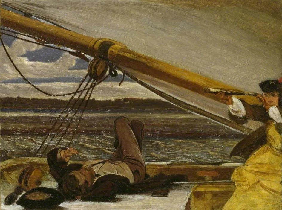 Outward Bound, by Augustus Egg, unspecified, 1849