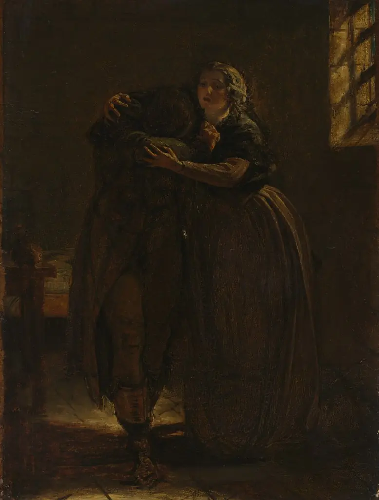 Study for "Come Rest in this Bosom my own Stricken Dear", by Augustus Egg