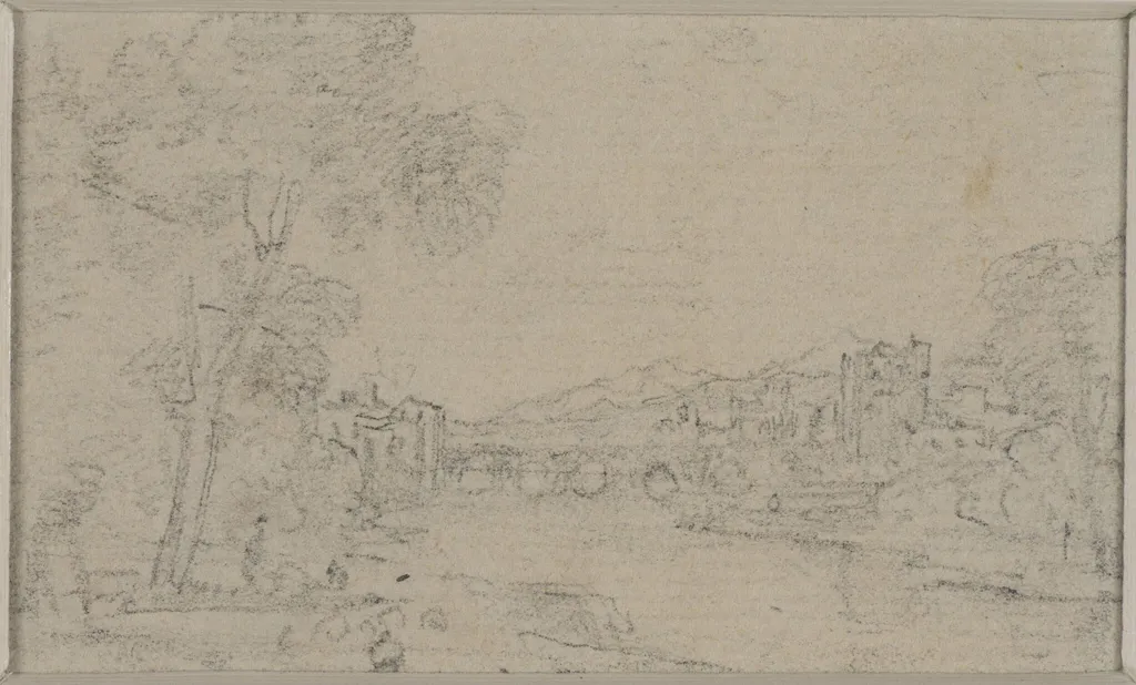 River Scene with barges, by Augustus Wall Callcott