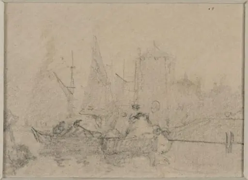 Rocky Promontory with Castle, by Augustus Wall Callcott