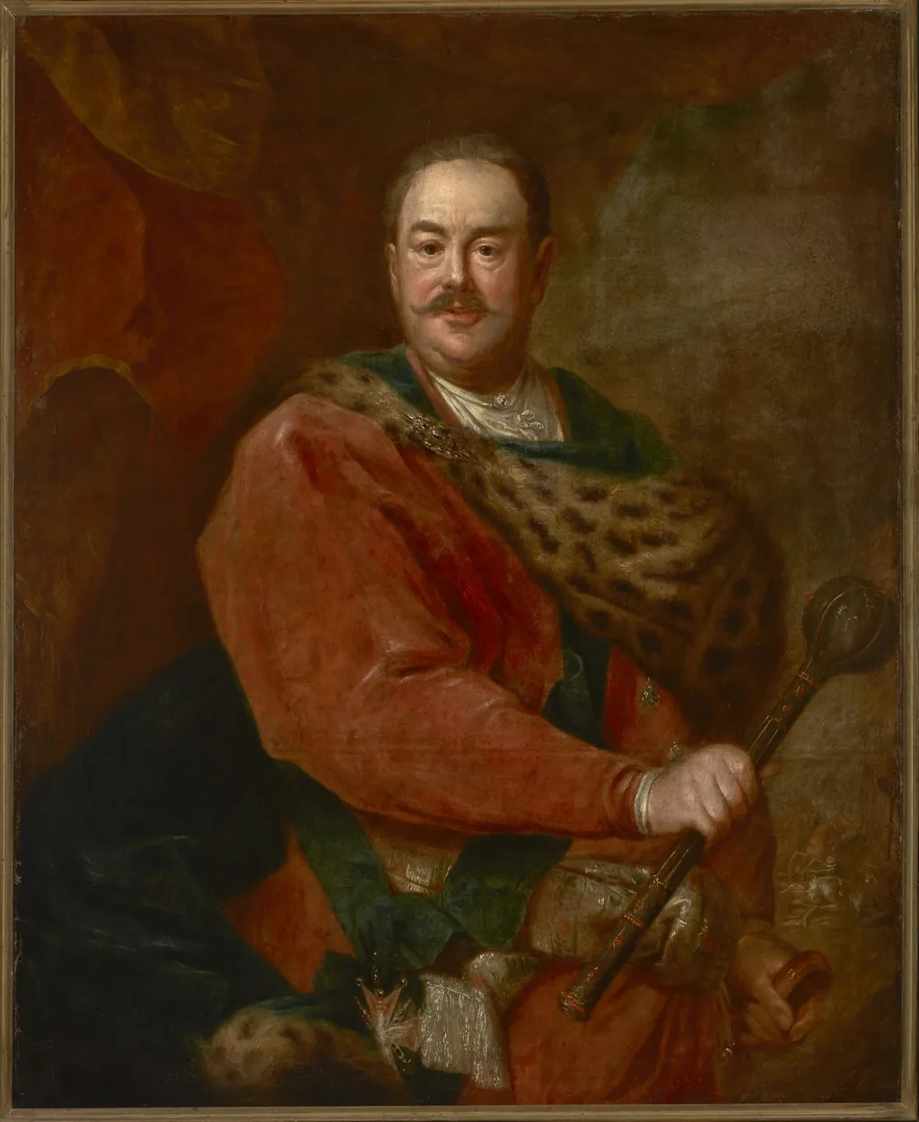 Portrait of Jan Klemens Branicki (1689–1771), Grand Hetman of the Crown, by Augustyn Mirys, oil, 1750