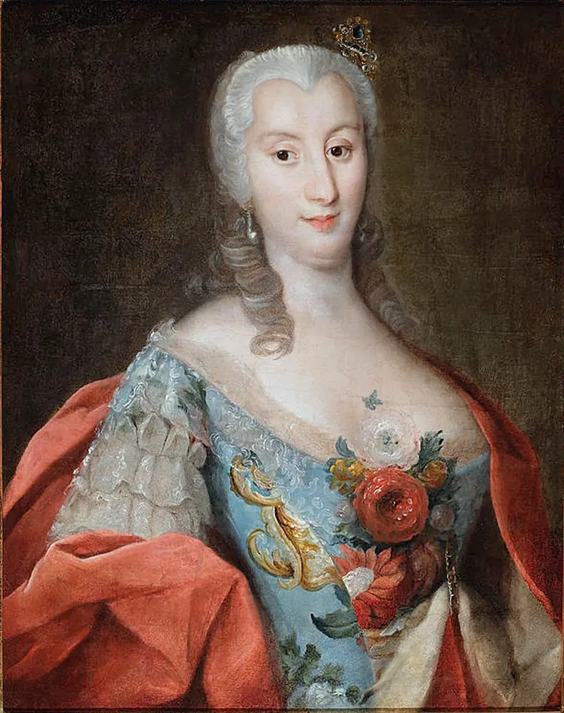 Portrait of Ludwika Honorata Lubomirska née Pociej (d. 1786), wife of the Kiev voivode, by Augustyn Mirys