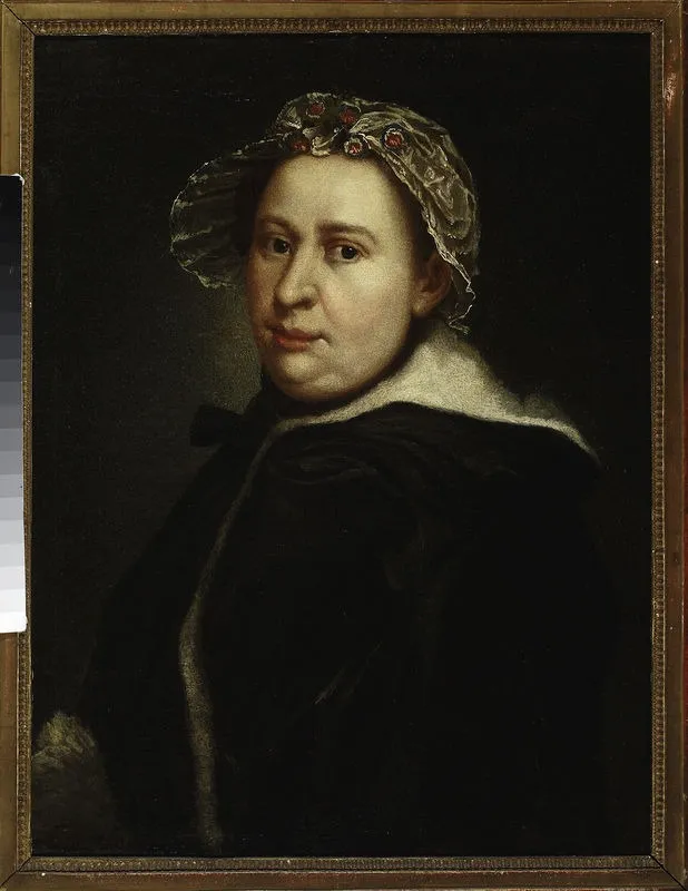 Portrait of Zuzanna Poltz née Link, wife of Daniel – court painter of Augustus III, by Augustyn Mirys, oil, 1754