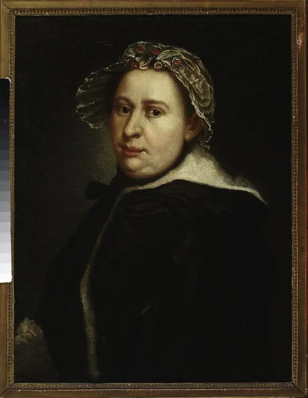 Portrait of Zuzanna Poltz née Link, wife of Daniel – court painter of Augustus III, by Augustyn Mirys