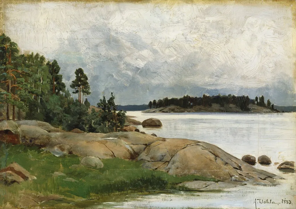 Saaristomaisema - Wiasholmen Pellingin saaristossa, by Aukusti Uotila, unspecified