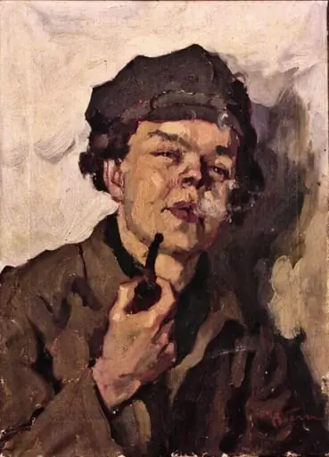 Băiat cu pipă, by Aurel Băeșu