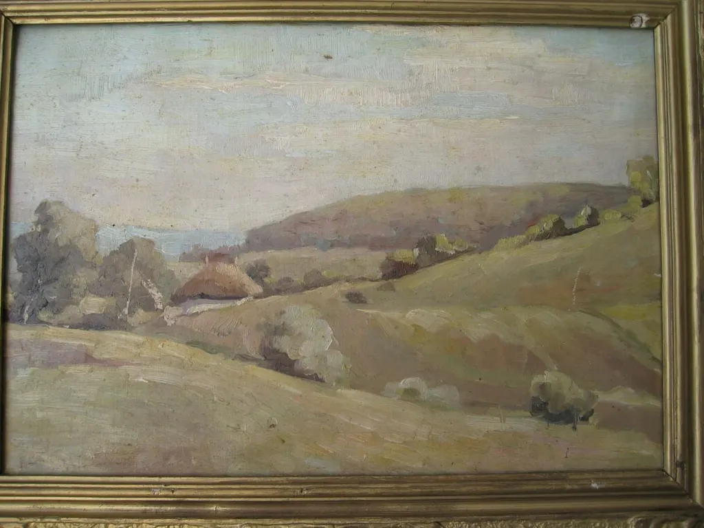 Peisaj câmpenesc, by Aurel Băeșu, 1916