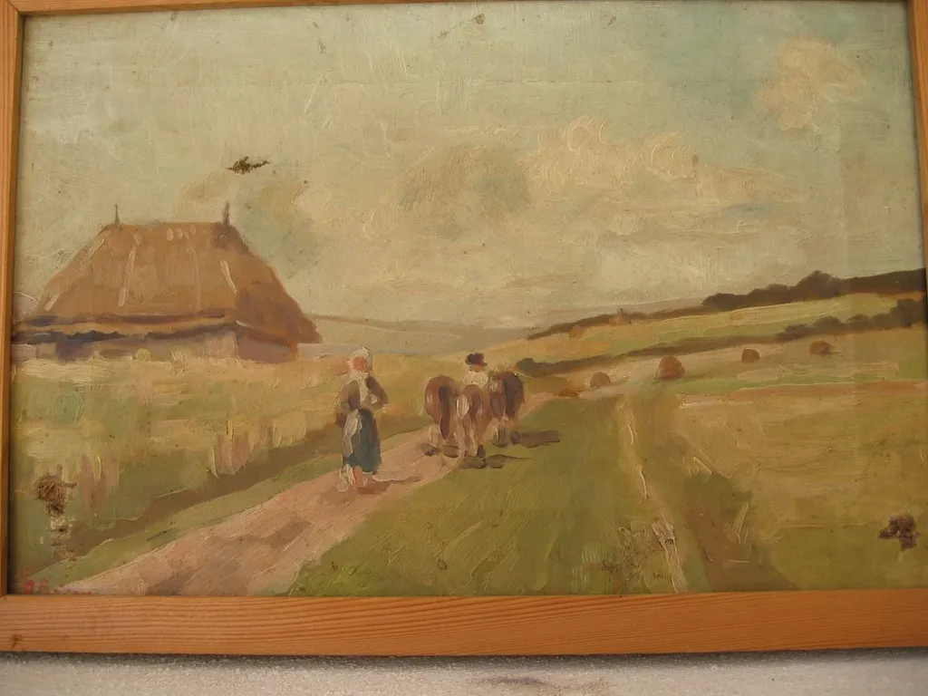 Peisaj de țară, by Aurel Băeșu, 1922