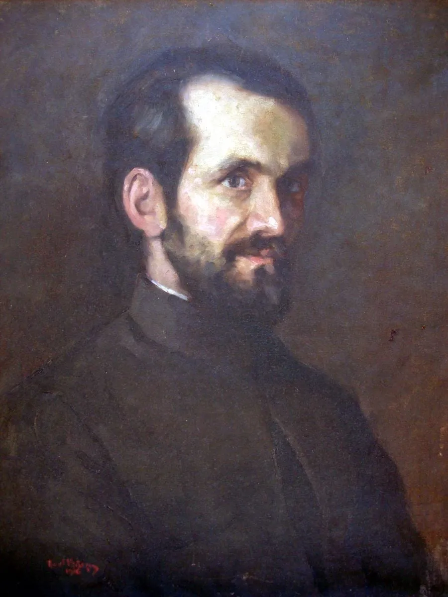 Portret de bărbat, by Aurel Băeșu, 1916