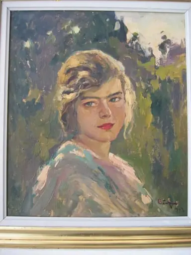 Portret de fată, by Aurel Băeșu