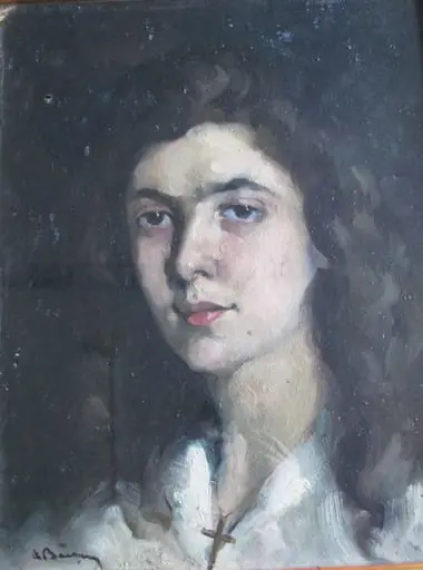 Portret Magda Nemțeanu, by Aurel Băeșu