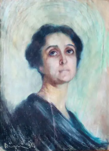 Portretul Doamnei Elena Motaș, by Aurel Băeșu