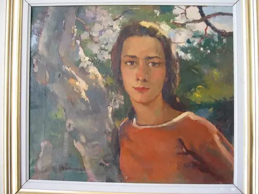 Portretul Manonei Vorel Stoenescu, by Aurel Băeșu