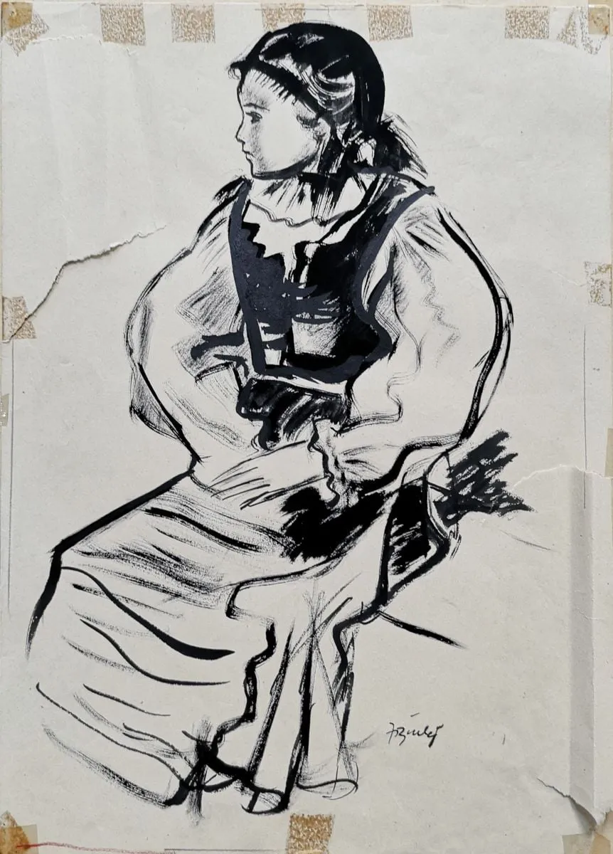Compoziție (Portret), by Aurel Jiquidi