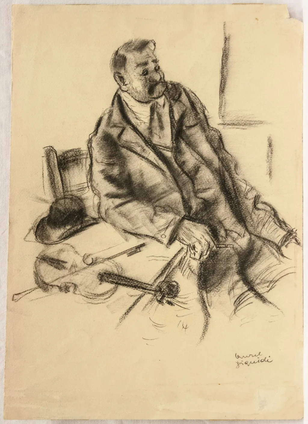Lăutar, by Aurel Jiquidi, 1950