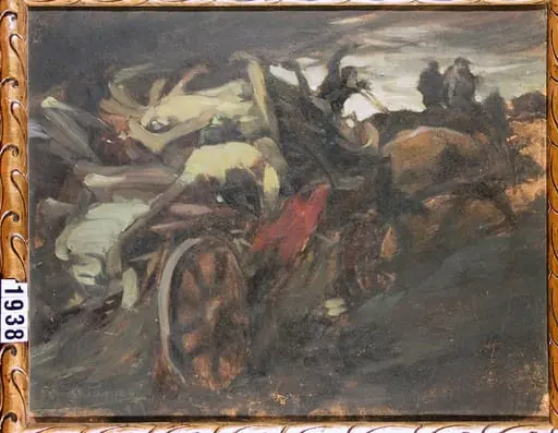 Înmormântare în Siberia, by Aurel Popp