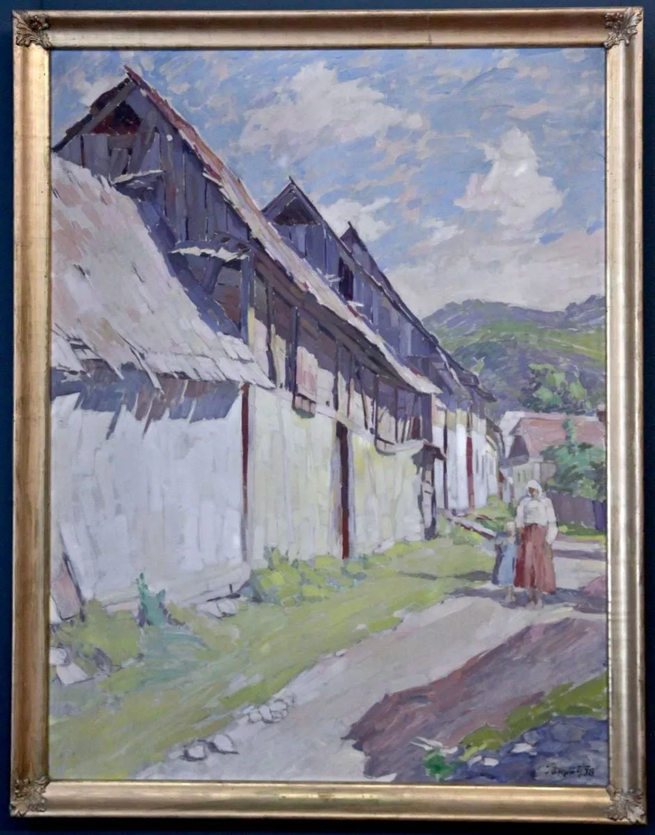 Stradă din Baia Sprie, by Aurel Popp, unspecified, 1938