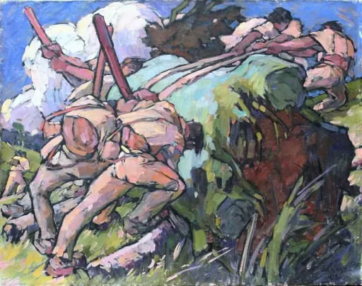 Tăietori de lemne, by Aurel Popp