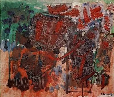 Etude, by Avigdor Stematsky, oil, 1962