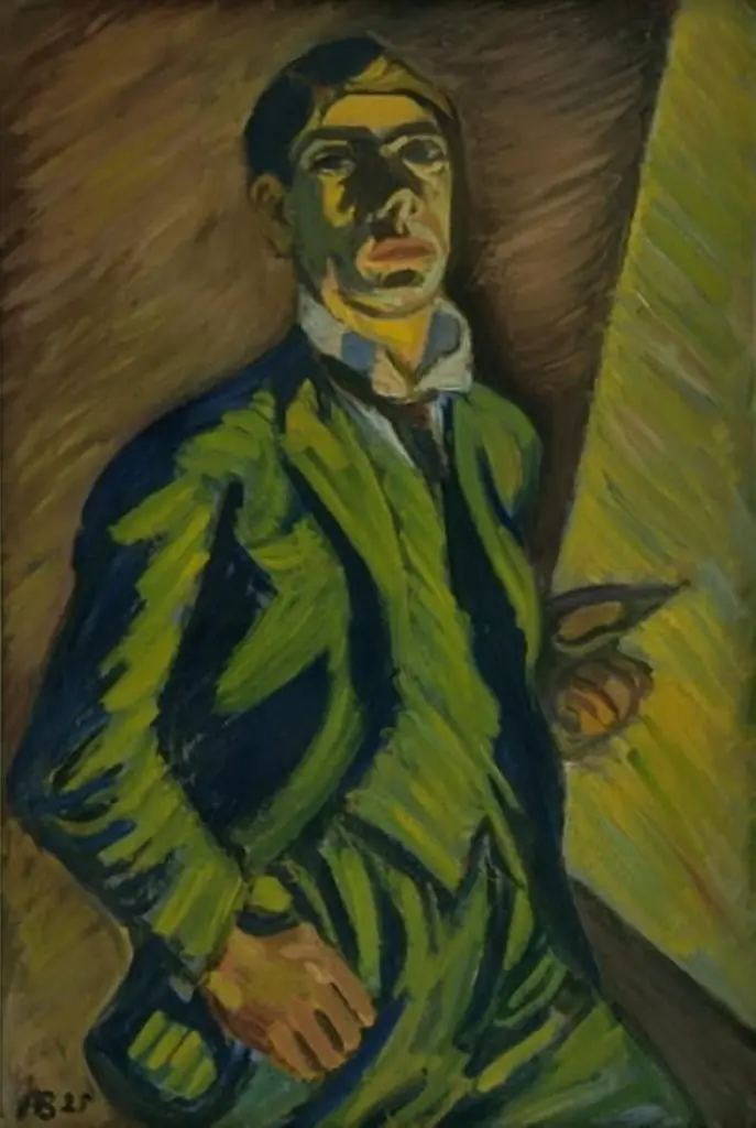 Selbstporträt, by Axel Bentzen