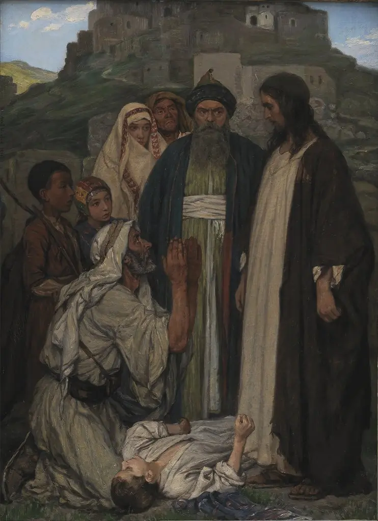 Christ Cures the Lunatic Child, by Axel Helsted