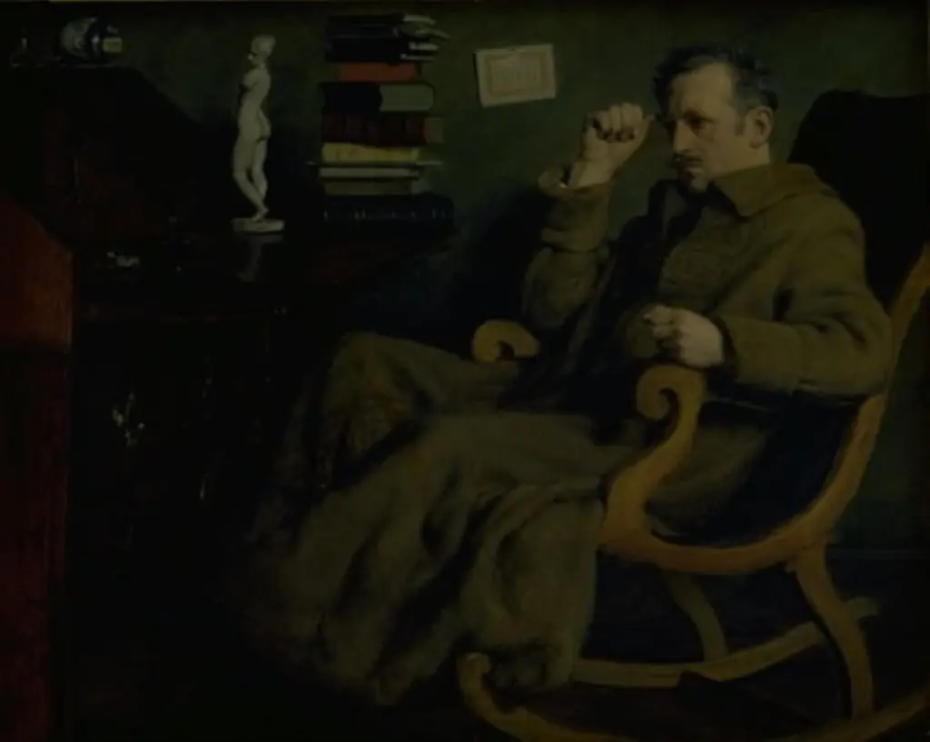 The Artist Pondering, by Axel Helsted