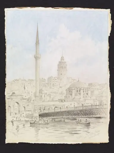 Galata. from The Golden Horn. Constantinople, by Axel Herman Haig