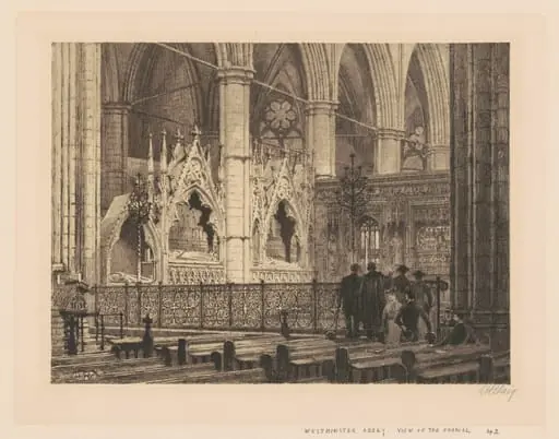 Westminster Abbey, View of the Chancel from the South Transept, by Axel Herman Haig