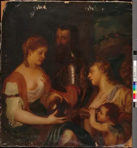 Markiisi Alfonso d'Avalos ja hänen rakastajattarensa, kopio Titiano Vecellis, by Axel Hertzberg