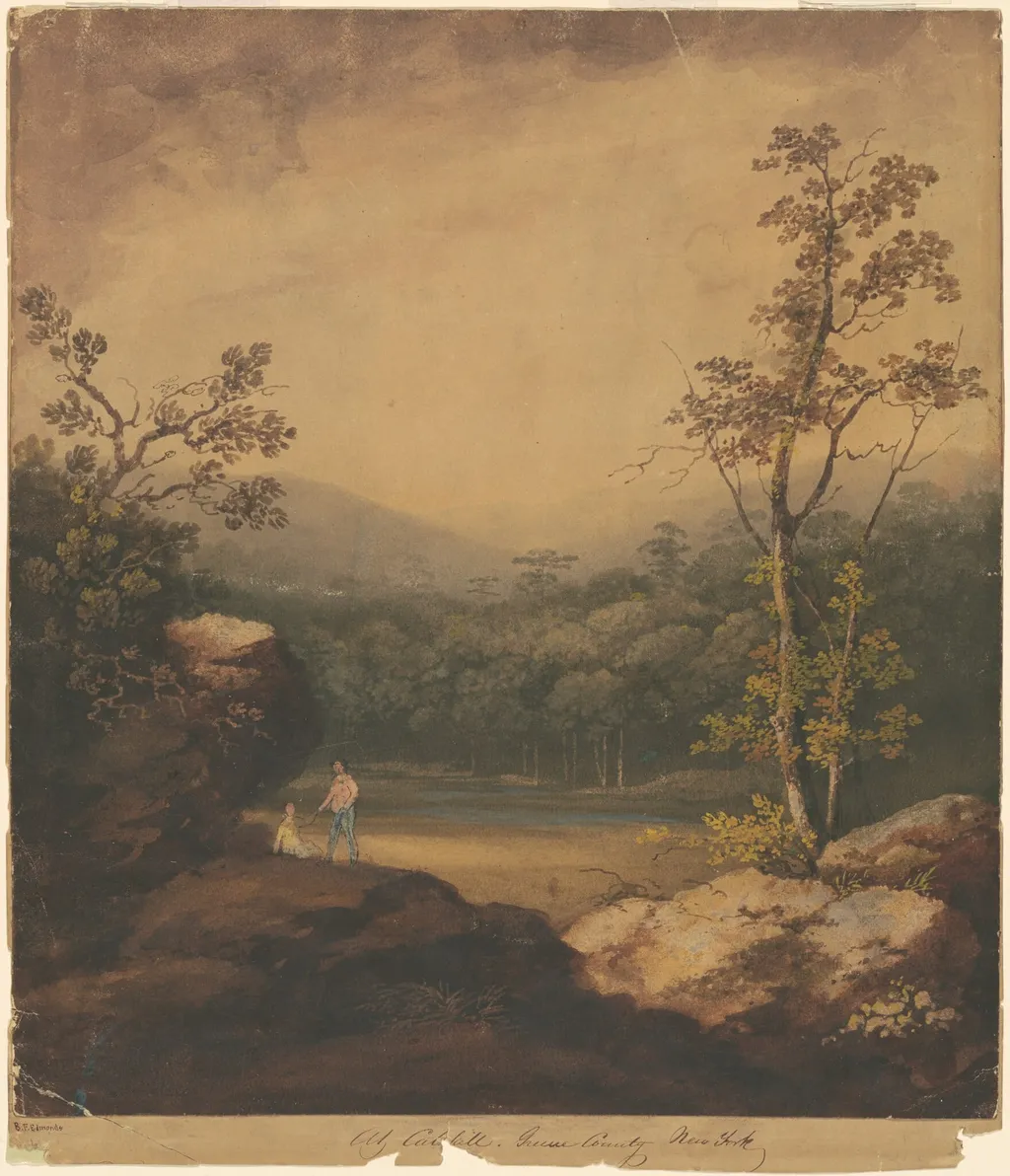 At Catskill, Greene County, New York, by B. F. Edmonds, ink, 1801