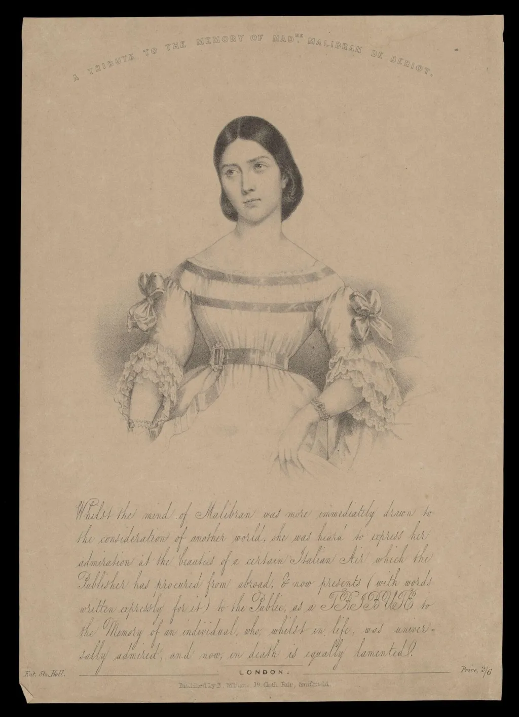 H Beard Print Collection, by B. Williams, 1837
