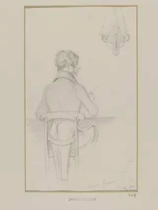 Portrait of James Fraser, by Daniel Maclise, 1825