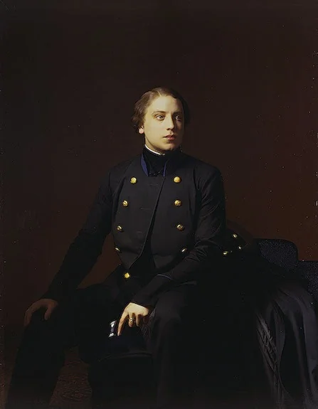 Portrait of Nikolai Stroganov, detail