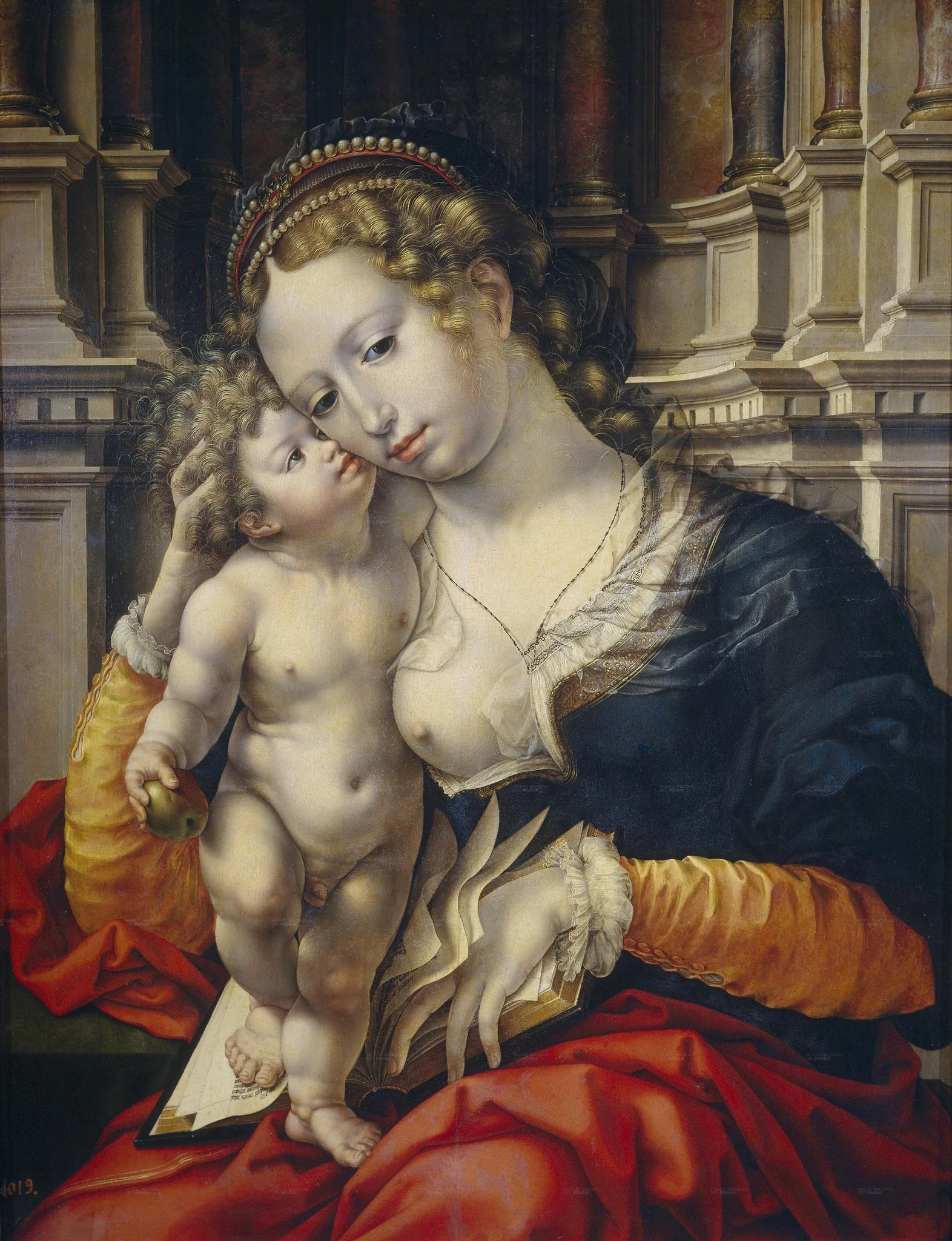 The Virgin and Child, detail