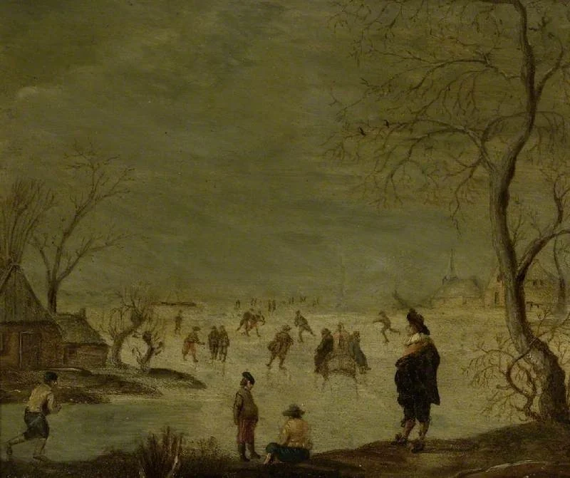 Winter scene, detail