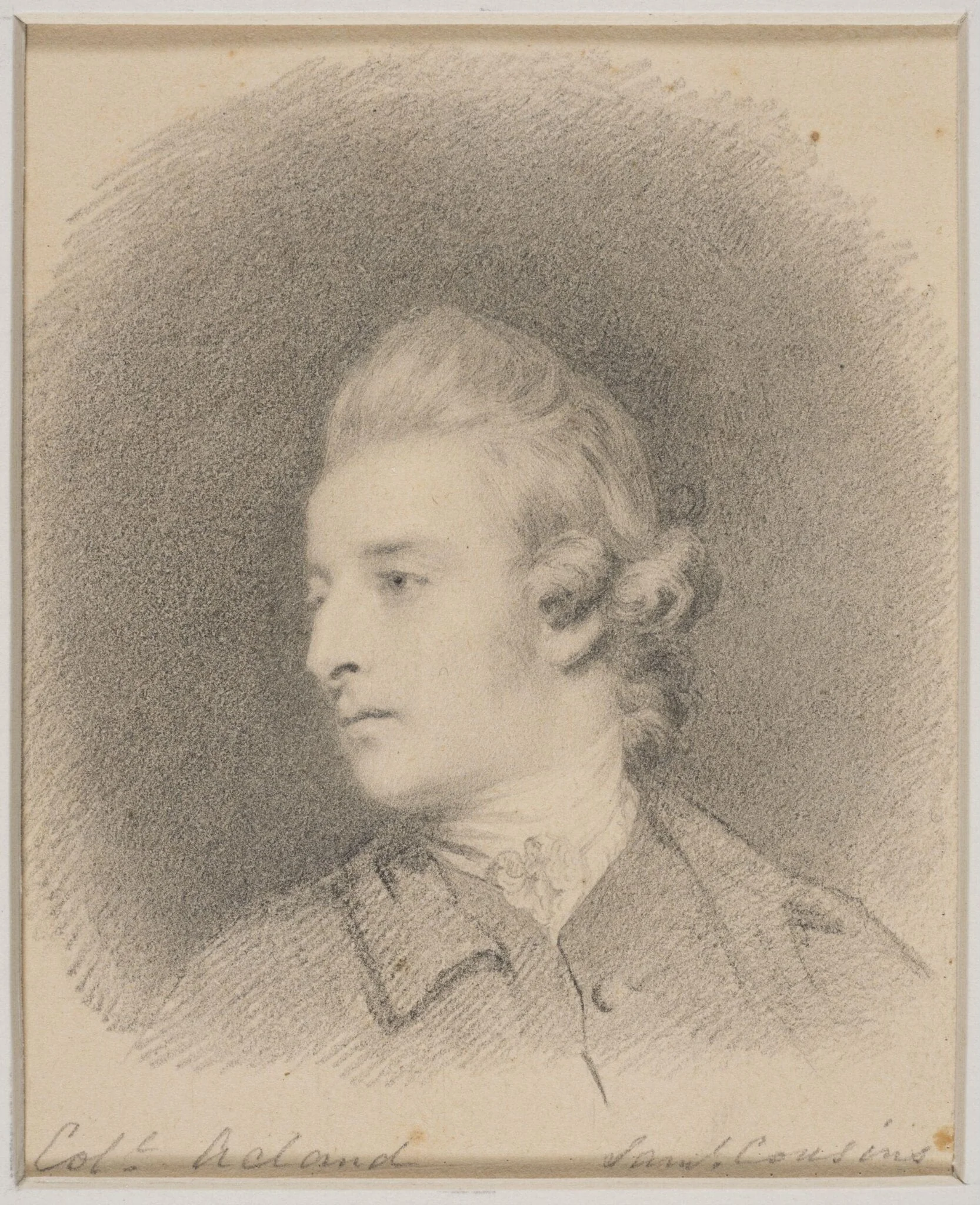 Portrait of Col. Acland, detail