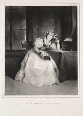 Reverie, by Achille Devéria, 1840