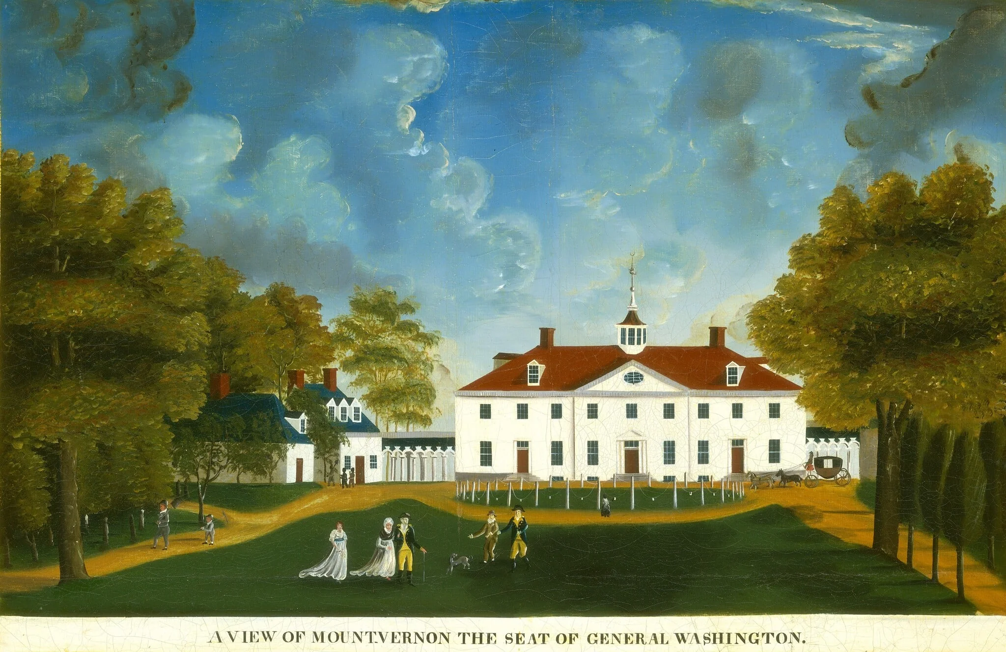 A View of Mount Vernon, detail