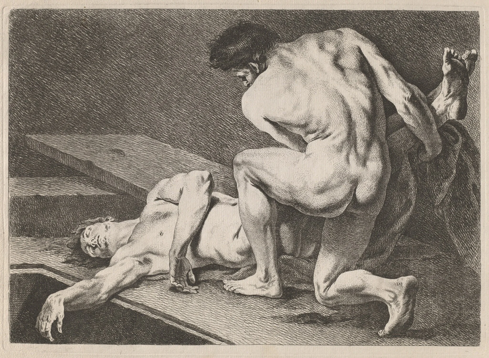 An Entombment, detail
