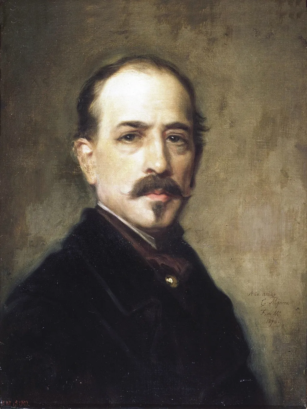 El pintor Cosme Algarra, by Federico de Madrazo y Kuntz, oil, 1870