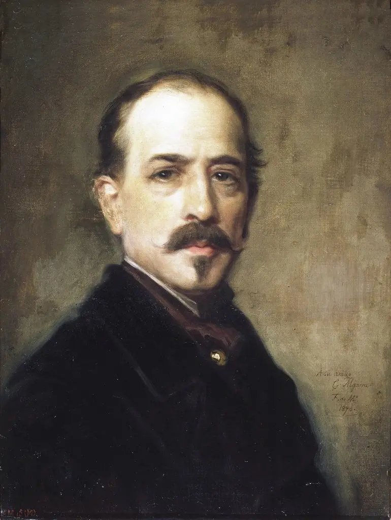 El pintor Cosme Algarra, by Federico de Madrazo y Kuntz, oil, 1870