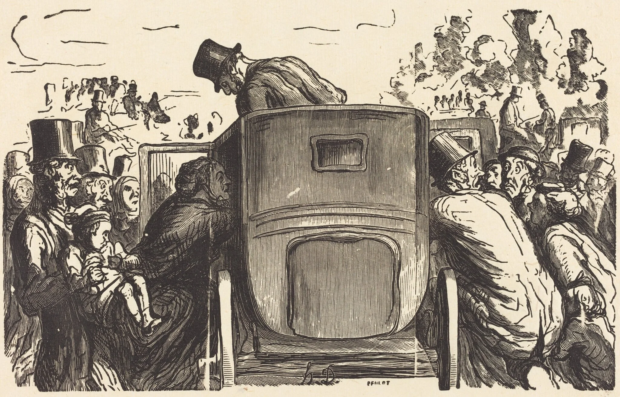 Exposition universelle: L'Etranger trouve toutes les facilites desirables..., detail