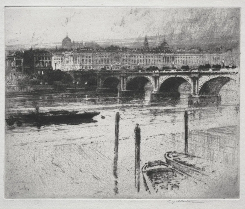 Waterloo Bridge, by Percy Robertson, 1911