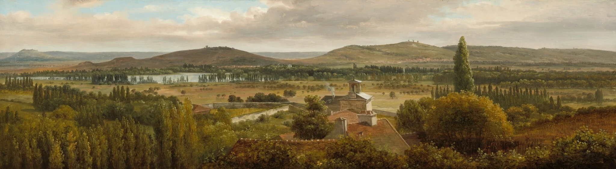 Panoramic Landscape near the River Moselle, detail