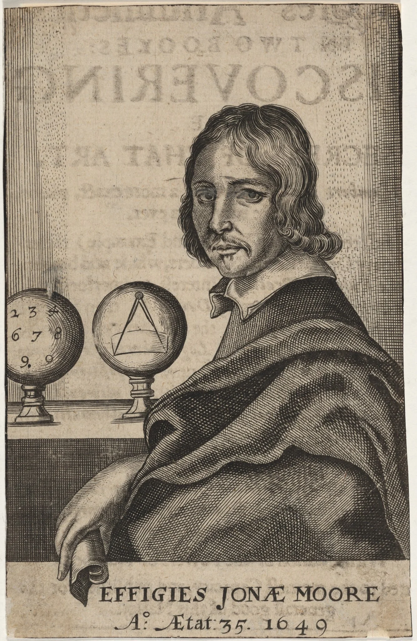 Sir Jonas Moore, detail