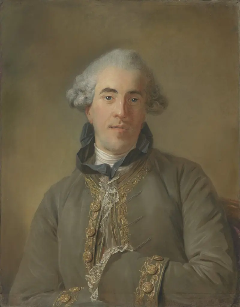 Portrait of Théophile Van Robais, by Jean-Baptiste Perronneau, unspecified, 1770