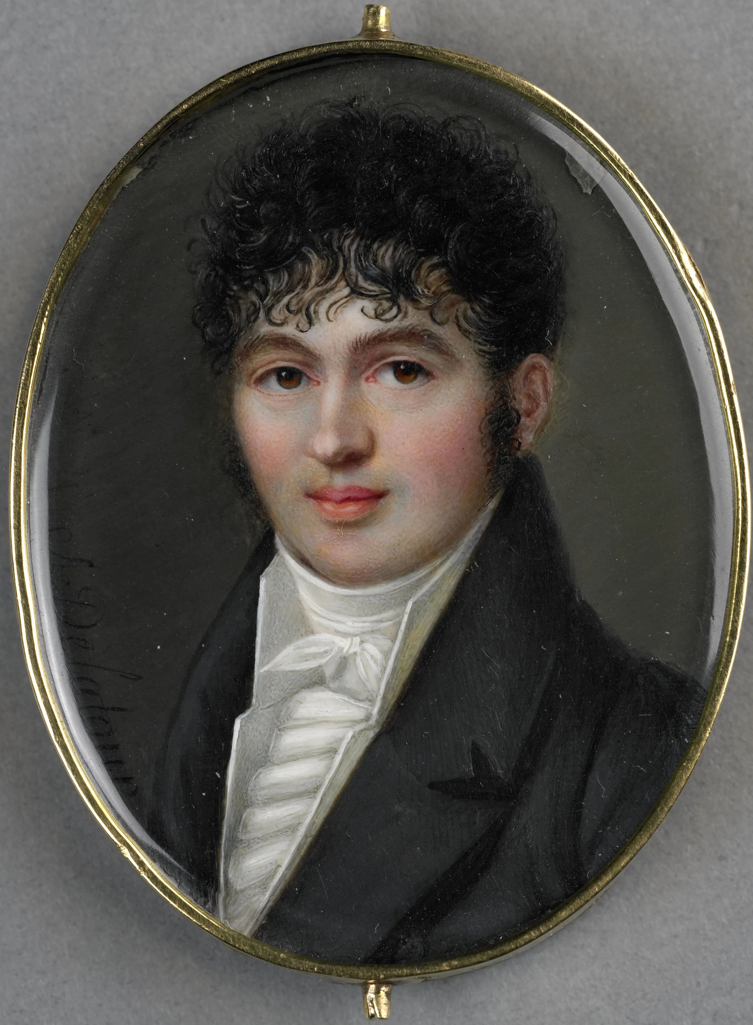 Portrait of an unknown man, detail