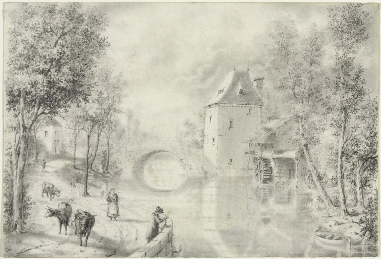 Road by the Old Bridge, detail