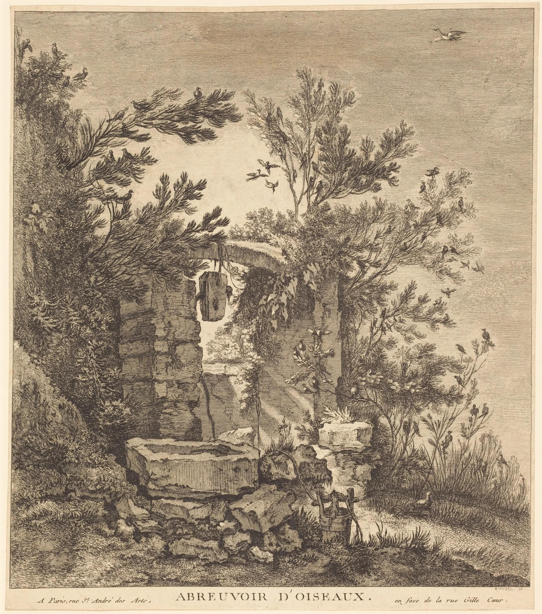 Abreuvoir d'oiseaux (The Birds' Watering Place), detail